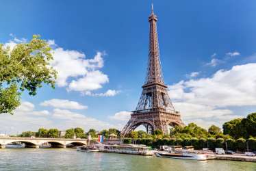 The Eiffel tower in Paris