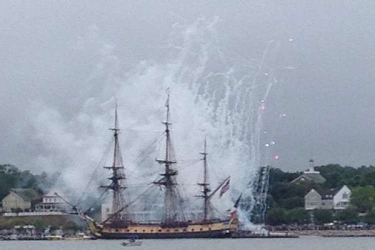 L’Hermione fait sa première escale aux Etats-Unis