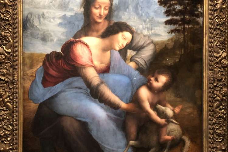 La Vierge et l'enfant, avec Sainte Anne