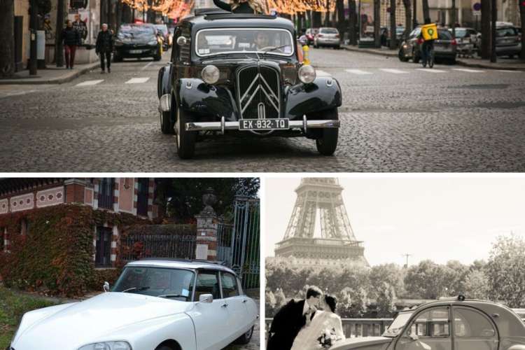 Our selection of vintage cars for an amazing City Tour of Paris