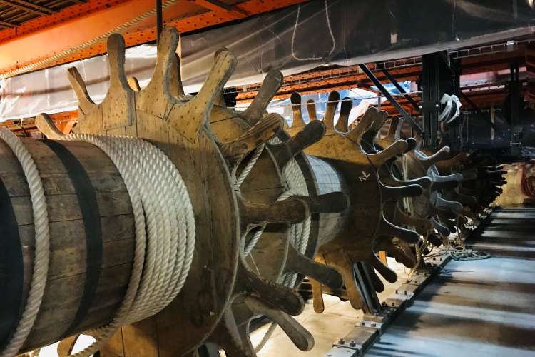 Cabestans rooms of machineries Opéra Garnier