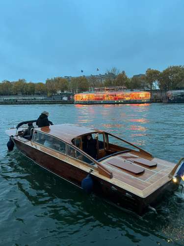 Catherine and friends on the Seine river